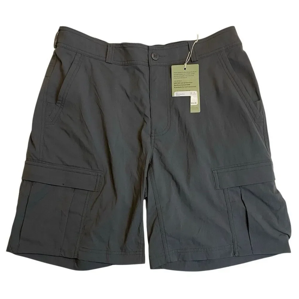 NWT REI Sahara Cargo Shorts - Men's - Asphalt (grey)